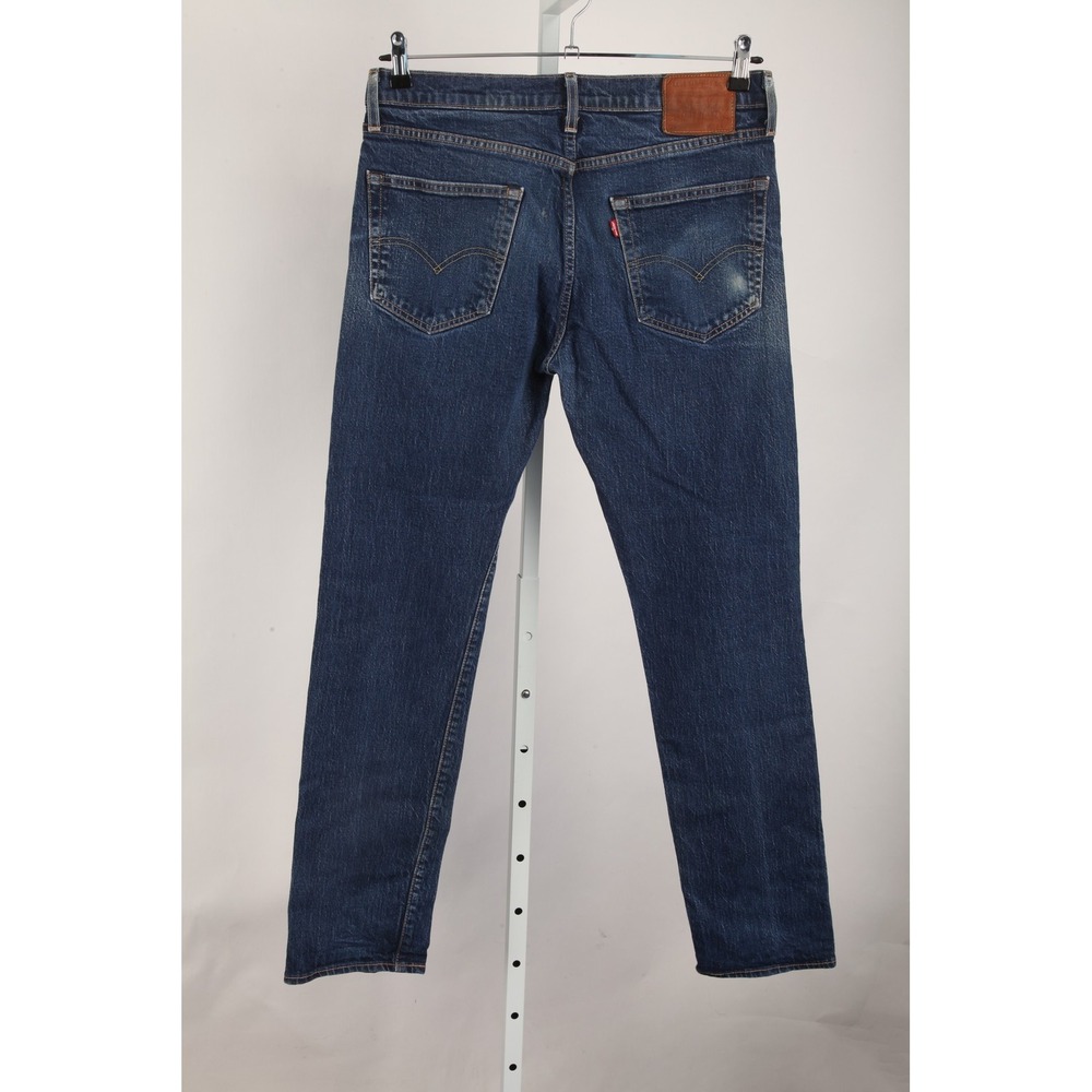 Levi's Premium Men's 33x34 Actual 33x32 Straight Leg Jeans Blue Denim - Picture 3 of 16